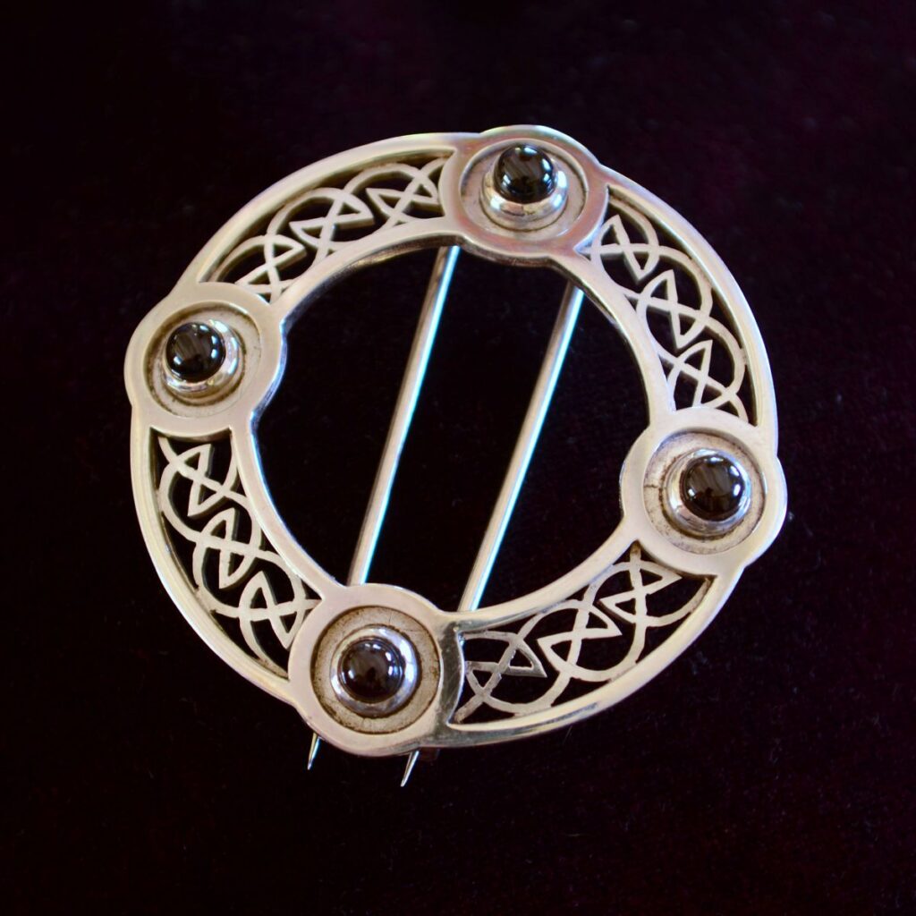 Handcrafted Celtic Brooch in Sterling Silver by Alice Walker Goldsmith